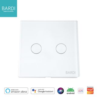BARDI Smart Wall Switch EU 2 Gang - White