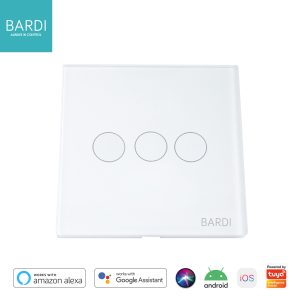BARDI Smart Wall Switch EU 3 Gang - White